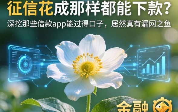征信花成那样都能下款？深挖那些借款app能过得口子，居然真有漏网之鱼