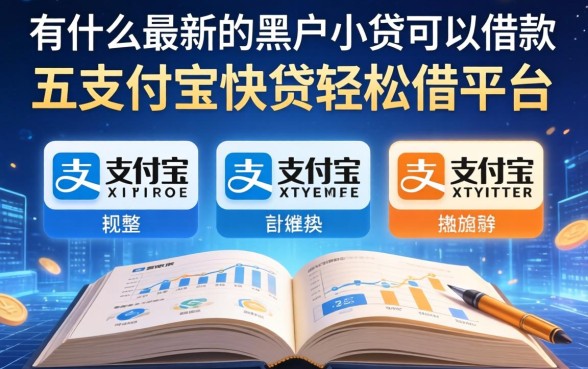 有什么最新的黑户小贷可以借款，规整五个支付宝快贷轻松借平台