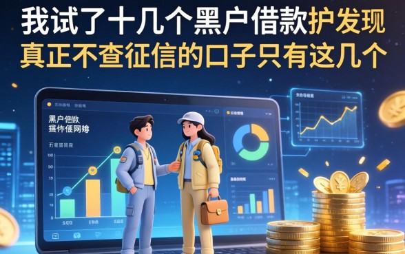 我试了十几个黑户借款软件，发现真正不查征信的口子只有这几个