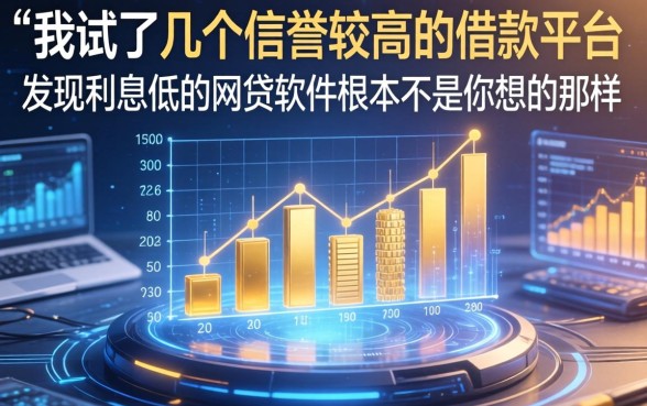 我试了几个信誉较高的借款平台，发现利息低的网贷软件根本不是你想的那样