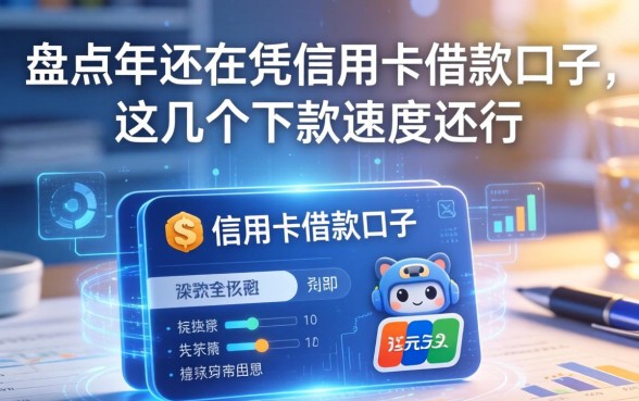 盘点2026年还在的凭信用卡借款口子，这几个下款速度还行