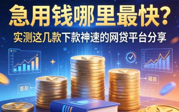 急用钱哪里最快？实测这几款下款神速的网贷平台分享