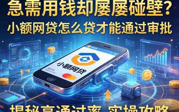 急需用钱却屡屡碰壁？小额网贷怎么贷才能通过审批，揭秘高通过率的实操攻略