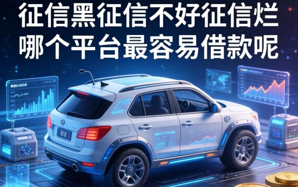 征信黑征信不好征信烂哪个平台最容易借款呢