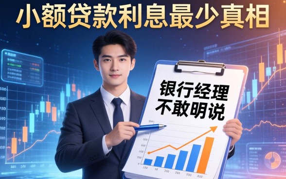 小额贷款利息最少的真相，银行经理不敢明说