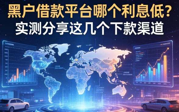 黑户借款平台哪个利息低？实测分享这几个下款渠道