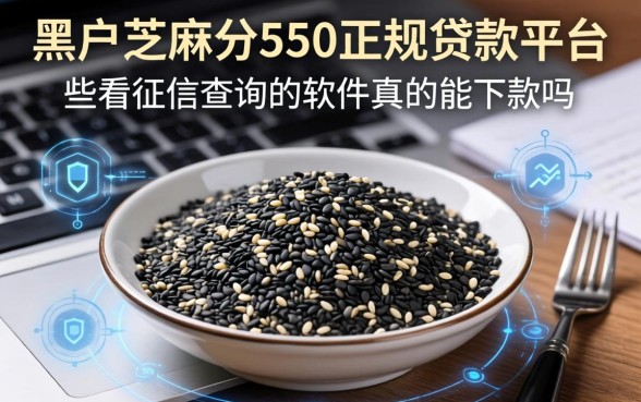 黑户芝麻分550正规贷款平台，这些不看征信查询的软件真的能下款吗