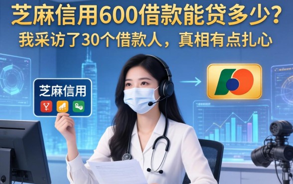 芝麻信用600借款能贷多少？我采访了30个借款人，真相有点扎心