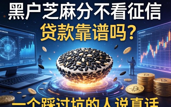 黑户芝麻分不看征信的贷款靠谱吗？一个踩过坑的人说真话