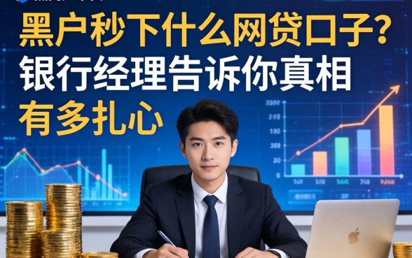 黑户秒下什么网贷口子？银行经理告诉你真相有多扎心