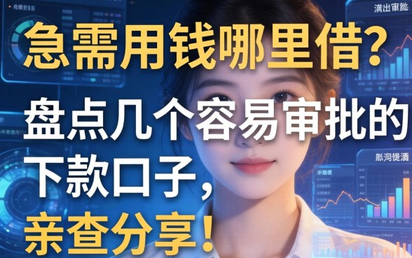 急需用钱哪里借？盘点几个容易审批的下款口子，亲测分享！