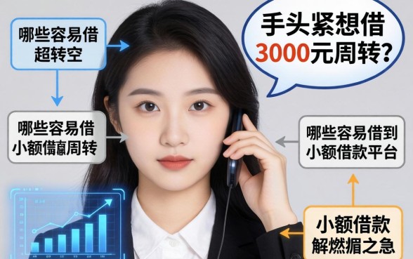 手头紧想借3000元周转？哪些容易借到小额借款平台能解燃眉之急？