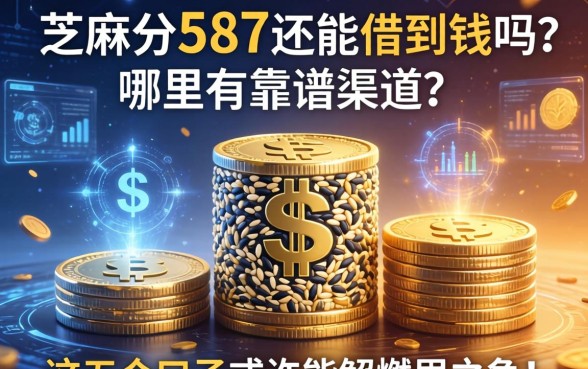 芝麻分587还能借到钱吗？哪里有靠谱渠道？这五个口子或许能解燃眉之急！