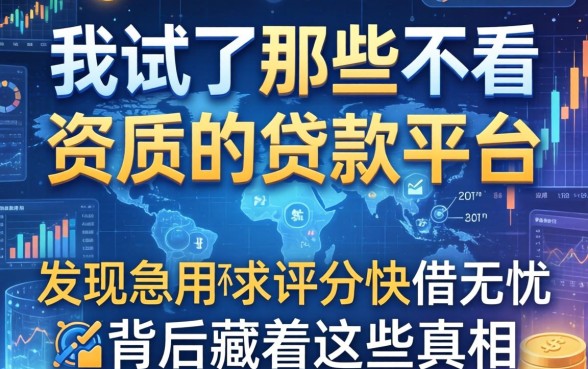 我试了那些不看资质的贷款平台，发现急用不求评分快借无忧背后藏着这些真相