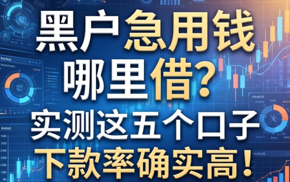 黑户急用钱哪里借？实测这五个口子下款率确实高！