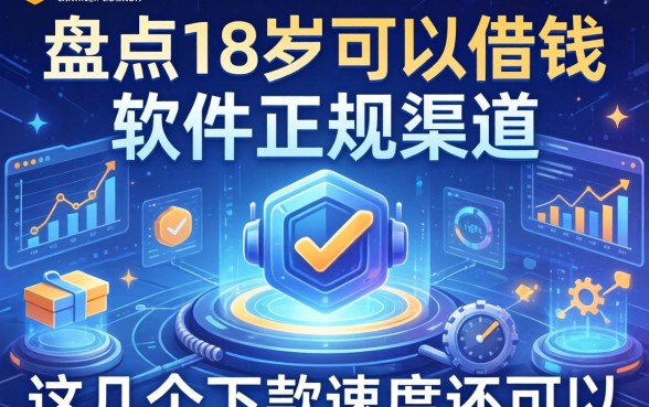 盘点18岁可以借钱的软件正规渠道，这几个下款速度还可以