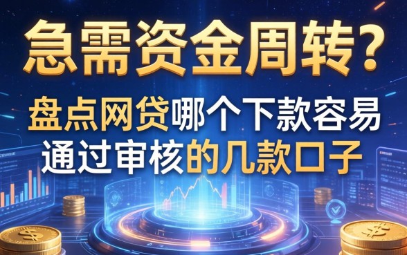 急需资金周转？盘点网贷哪个下款容易通过审核的几款口子