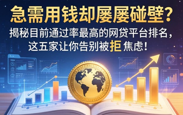 急需用钱却屡屡碰壁？揭秘目前通过率最高的网贷平台排名，这五家让你告别被拒焦虑！