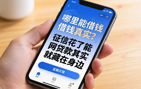 手机上哪里能借钱真实？征信花了能网贷的软件其实就藏在身边