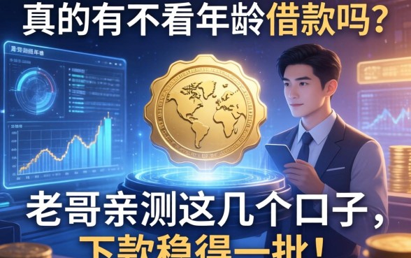 真的有不看年龄的借款吗？老哥亲测这几个口子，下款稳得一批！