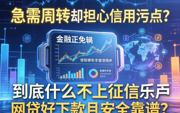急需周转却担心信用污点？到底什么不上征信的网贷好下款且安全靠谱？