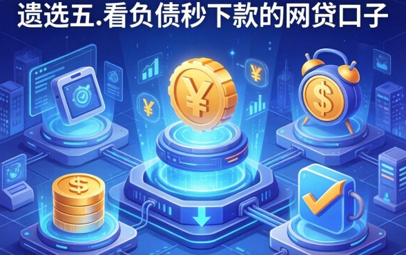 无视一切的口子2026，遴选五个不看负债秒下款的网贷口子