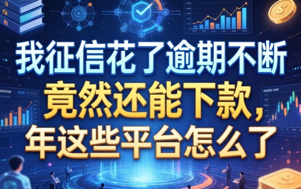 我征信花了逾期不断，竟然还能下款，2026年这些平台怎么了