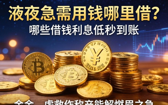 深夜急需用钱哪里借？哪些借钱利息低秒到账的软件能解燃眉之急？