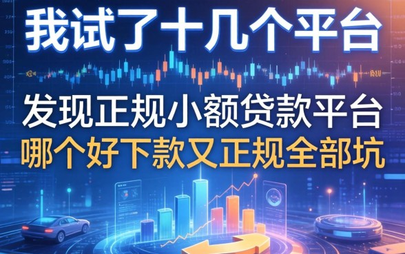 我试了十几个平台，发现正规小额贷款平台哪个好下款又正规全是坑