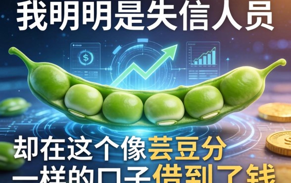 我明明是失信人员，却在这个像芸豆分一样的口子借到了钱