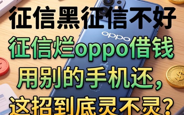 征信黑征信不好征信烂oppo借钱用别的手机还，这招到底灵不灵？