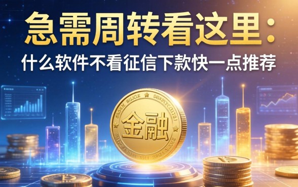 急需周转看这里：什么软件不看征信下款快一点推荐