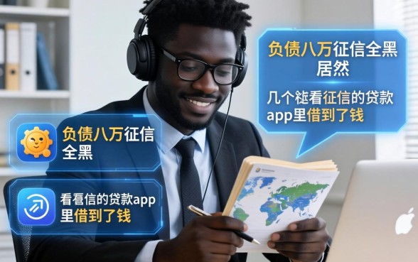 我负债八万征信全黑，居然在几个不看征信的贷款app里借到了钱