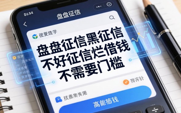 盘点征信黑征信不好征信烂借钱不需要门槛的app
