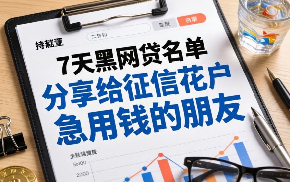 整理了一份7天黑网贷名单，分享给征信花户急用钱的朋友