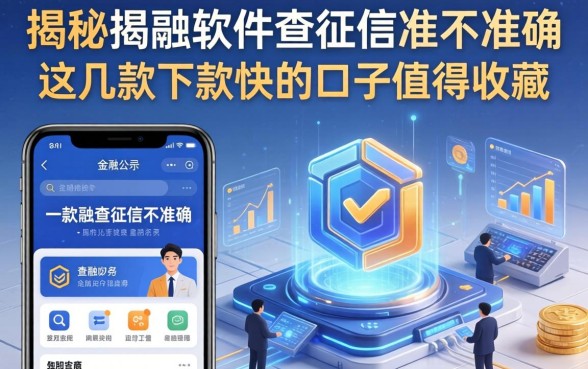 揭秘手机软件查征信准不准确，这几款下款快的口子值得收藏