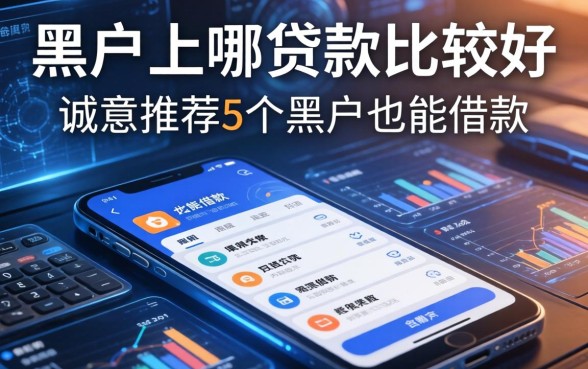 黑户上哪贷款比较好，诚意推荐5个黑户也能借款的软件