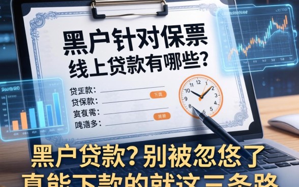 黑户针对保单的线上贷款有哪些？别被忽悠了，真能下款的就这三条路