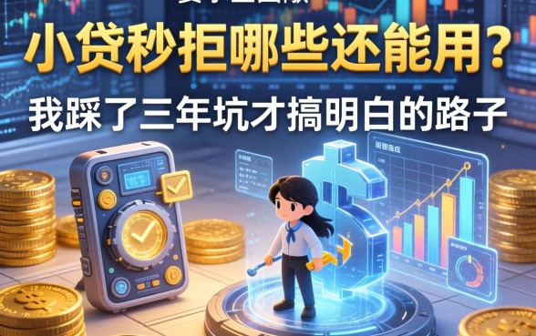 小贷秒拒哪些还能用？我踩了三年坑才搞明白的路子