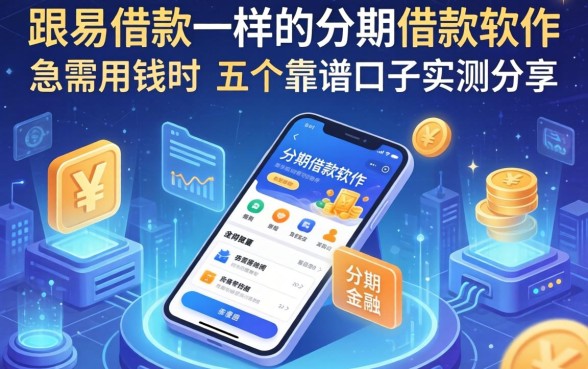 跟易借款一样的分期借款软件：急需用钱时的五个靠谱口子实测分享