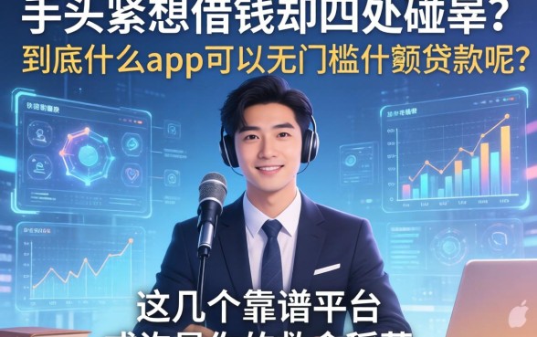 手头紧想借钱却四处碰壁？到底什么app可以无门槛小额贷款呢？这几个靠谱平台或许是你的救命稻草