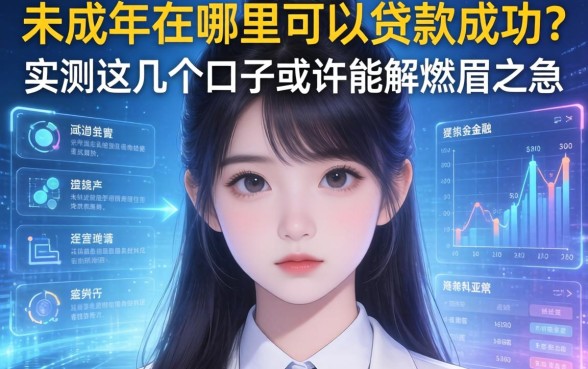 未成年在哪里可以贷款成功？实测这几个口子或许能解燃眉之急