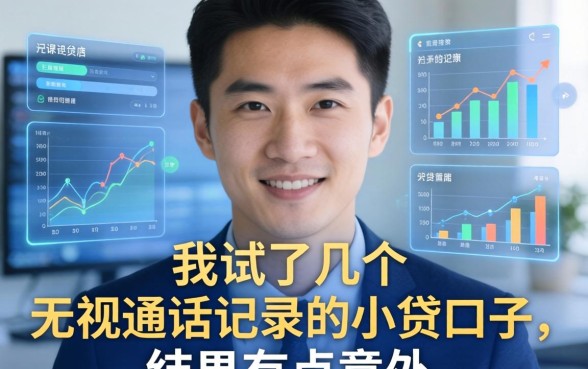 我试了几个无视通话记录的小贷口子，结果有点意外