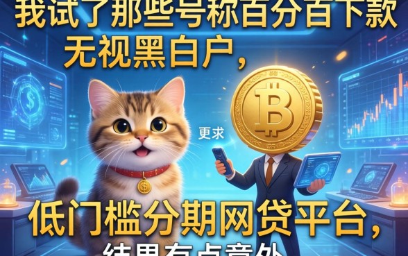 我试了那些号称百分百下款无视黑白户的低门槛分期网贷平台，结果有点意外