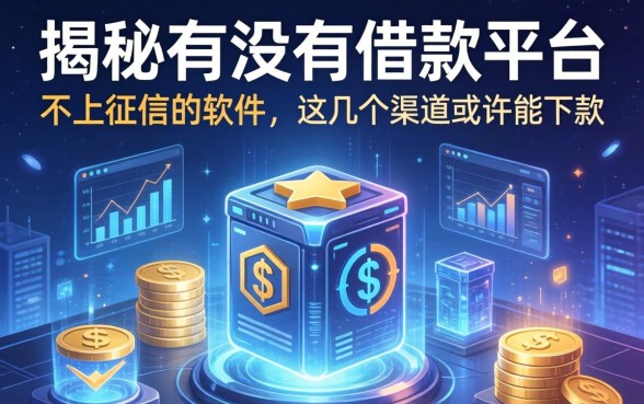 揭秘有没有借款平台不上征信的软件，这几个渠道或许能下款