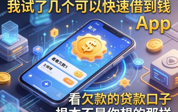我试了几个可以快速借到钱的app，发现不看欠款的贷款口子根本不是你想的那样