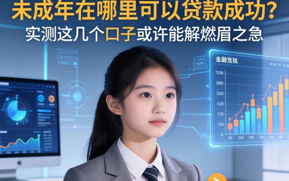 未成年在哪里可以贷款成功？实测这几个口子或许能解燃眉之急