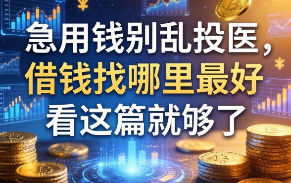 急用钱别乱投医，借钱找哪里最好看这篇就够了