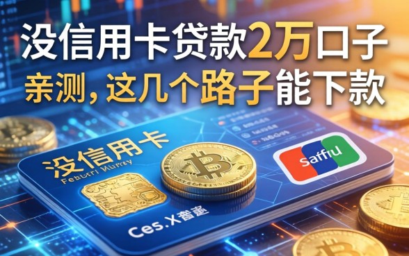 没信用卡贷款2万的口子：生意人亲测，这几个路子能下款