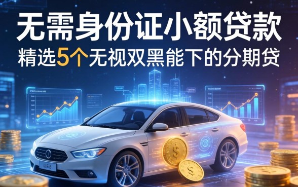 无需身份证小额贷款，精选5个无视双黑能下的分期贷
